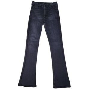 Mother Jeans Women 31 (Fits 29x34) High Waisted Runaway Flare Black Encounters